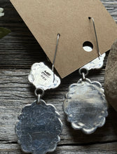 Load image into Gallery viewer, Navajo Sterling Silver Kingman Spiderweb Turquoise Earrings A Albert Jake