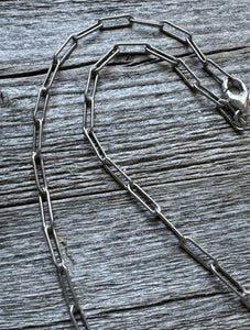 Unisex Mens 925 Sterling Silver Link Chain Necklace 14 Inch