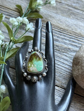 Load image into Gallery viewer, Native American Sterling Silver Royston Turquoise Ring Size 7.5 Mary Ellen
