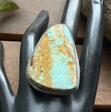 Load image into Gallery viewer, Navajo Native Sterling Silver Number 8 Turquoise Adjustable Ring Leslie Nez Gift