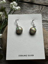 Load image into Gallery viewer, Navajo 925 Sterling Silver Opal Inlay Earrings