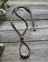 Load image into Gallery viewer, Jacla Sterling Silver Multi Graduated Pearls Bead Necklace 24 inch