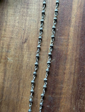 Load image into Gallery viewer, Sterling Silver 4mm Pearls Rosary Bead Necklace. 18 Inch.