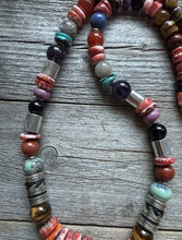 Load image into Gallery viewer, Tommy &amp; Rosita Singer T R Sterling Silver Red Spiny Oyster Bead Necklace 28”