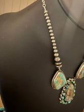 Load image into Gallery viewer, Navajo sterling silver Roystone turquoise necklace KY