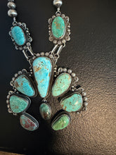 Load image into Gallery viewer, Navajo sterling silver royston naja necklace 22 inch