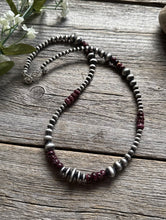 Load image into Gallery viewer, Purple Spiny Oyster Multi Graduated Sterling Silver Pearls Bead Necklace 4mm-8mm