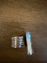 Load image into Gallery viewer, Navajo sterling silver  turquoise royston ring adjustable