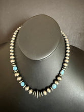 Load image into Gallery viewer, Sterling silver golden hills necklace 18 inch