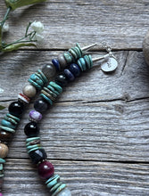 Load image into Gallery viewer, Tommy Rosita Singer T R Sterling Silver Blue Turquoise Bead Necklace 20 Inch