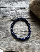 Load image into Gallery viewer, Lapis Lazuli 7 Inch Stretch Bead Bracelet Gift Southwestern