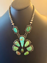Load image into Gallery viewer, Navajo sterling silver royston naja necklace 22 inch