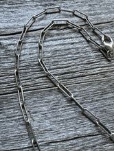 Load image into Gallery viewer, Unisex Mens 925 Sterling Silver Link Chain Necklace 18 Inch