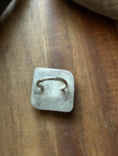 Load image into Gallery viewer, Vintage Old Pawn Navajo Sterling Silver Blue Turquoise Ring Size 7.5 Signed OC
