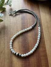 Load image into Gallery viewer, Sterling Silver Freshwater Pearl W Multi Bead Pearls Necklace. 18 Inch. Gift