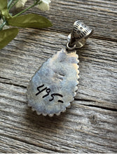 Load image into Gallery viewer, Native American Sterling Silver Orange Spiny Oyster Pendant H Happy Piasso