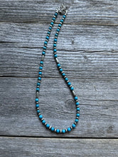 Load image into Gallery viewer, Lot of 5 Sterling Silver Turquoise Pearls Bead Necklaces Set. 16 - 24 inch. Gift