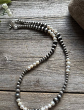 Load image into Gallery viewer, Freshwater Pearls Multi Graduated Sterling Silver Bead Necklace 18 inch 4mm -8mm