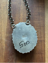 Load image into Gallery viewer, Navajo Sterling Silver White Buffalo Turquoise Cluster Chain Lariat Necklace CY