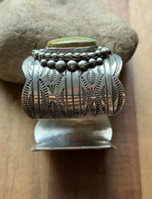 Load image into Gallery viewer, Navajo Native American Sterling Silver Royston Turquoise Coral Cuff Bracelet CY
