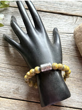 Load image into Gallery viewer, Kokopelli Bumblebee Jasper 7 Inch Stretch Stretchy Elastic Bead Bracelet Gift