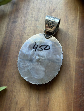 Load image into Gallery viewer, Native American Navajo Sterling Silver Orange Red Spiny Oyster Pendant Etta