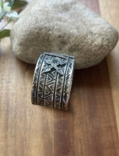 Load image into Gallery viewer, Tsosie White TO Sterling Silver Thunderbird Cuff Bracelet Navajo Gift