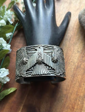 Load image into Gallery viewer, Sunshine Reeves Sterling Silver Thunderbird Cuff Bracelet Navajo Gift