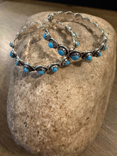 Load image into Gallery viewer, Navajo sterling silver turquoise earrings