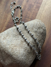 Load image into Gallery viewer, Sterling Silver 4mm Pearls Rosary Bead Necklace. 18 Inch.