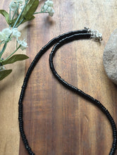 Load image into Gallery viewer, Sterling Silver Black Onyx Green Turquoise Nuggets Bead Necklace 18 inch Gift