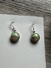 Load image into Gallery viewer, Navajo 925 Sterling Silver Opal Inlay Earrings