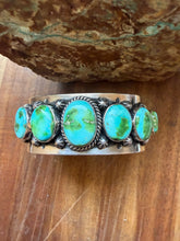 Load image into Gallery viewer, Navajo sterling silver Sonoran cuff bracelet