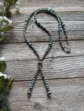 Load image into Gallery viewer, Jacla Sterling Silver Multi Graduated Turquoise Pearls Bead Necklace 24 inch