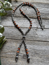 Load image into Gallery viewer, Jacla Sterling Silver Multi Graduated Spiny Oyster Pearls Bead Necklace 24 inch