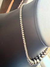 Load image into Gallery viewer, Sterling silver graduated 4mm to 16 mm bead necklace