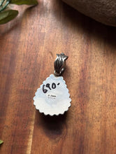 Load image into Gallery viewer, Navajo Sterling Silver Kingman Spiderweb Turquoise Pendant H Piasso