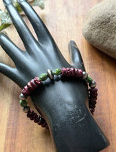 Load image into Gallery viewer, Purple Spiny Oyster Sonoran Gold Turquoise Sterling Silver Pearls Bead Bracelet
