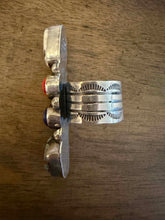 Load image into Gallery viewer, Navajo sterling silver mutistone ring  adjustable size