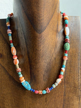 Load image into Gallery viewer, Sterling Silver Multi Stone Color Candy Bead Necklace. 16 inch