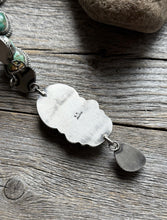 Load image into Gallery viewer, Navajo Sterling Silver Royston Turquoise Chain Lariat Bead Necklace K Yazzie