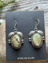 Load image into Gallery viewer, Navajo Sterling Silver Royston Turquoise Earrings C Yazzie