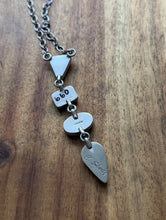Load image into Gallery viewer, Navajo Sterling Silver Purple Spiny Oyster Lariat Chain Necklace C Shorty