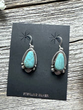 Load image into Gallery viewer, Navajo Native American Sterling Silver Turquoise Earrings KY