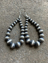 Load image into Gallery viewer, Sterling Silver Graduated Pearls Bead Earrings. 5mm-12mm