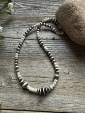 Load image into Gallery viewer, Freshwater Pearls Multi Graduated Sterling Silver Bead Necklace 18 inch
