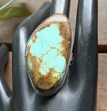 Load image into Gallery viewer, Navajo Native Sterling Silver Number 8 Turquoise Adjustable Ring Leslie Nez Gift