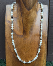 Load image into Gallery viewer, Sterling Silver Freshwater Pearl W Multi Bead Pearls Necklace. 24 inch. Gift