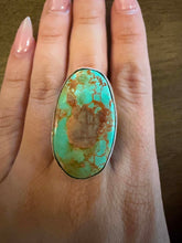 Load image into Gallery viewer, Navajo sterling silver  turquoise royston ring adjustable