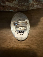 Load image into Gallery viewer, Navajo sterling silver red coral ring adjustable